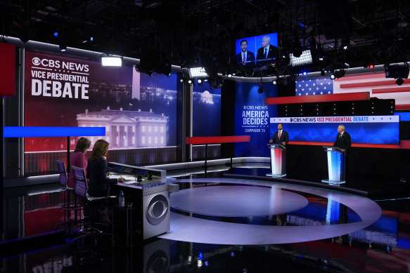 Gun control has come up as the next topic during the vice-presidential debate.
