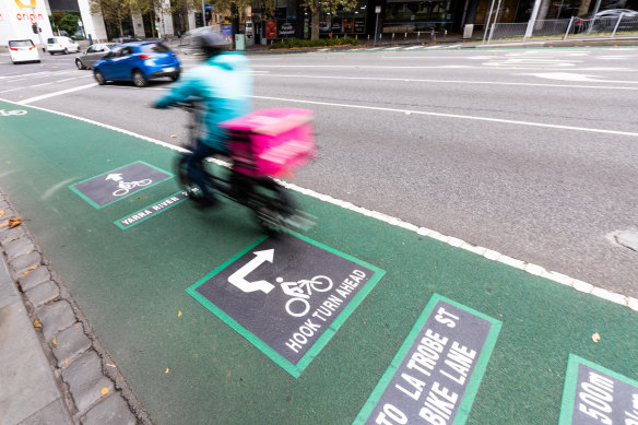 The CBD bike lanes are a hot topic for lord mayoral candidates. 