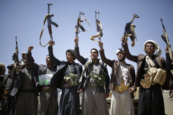Shiite Houthi soliders in Yemen, said to be backed by Iran, are at war with Arab-backed forces.