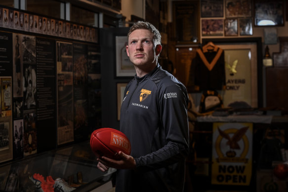 Hawthorn captain James Sicily.