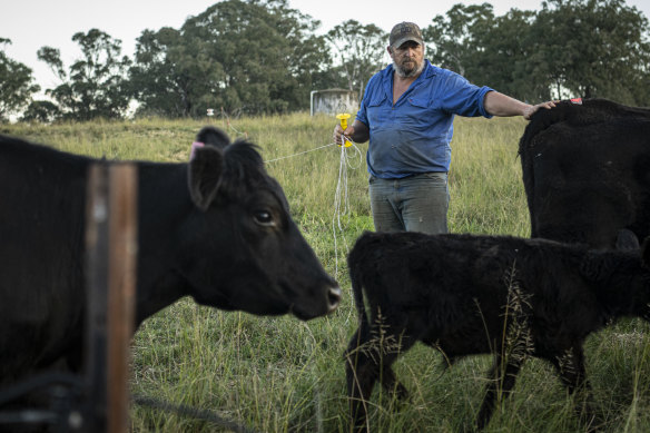 Alastair McLaren, pictured at Yarramundi, had a beef farm in Richmond that was contaminated with PFAS.