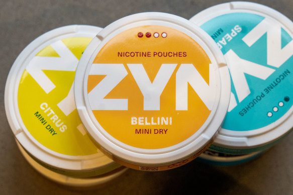 Zyn, a popular brand of nicotine pouches, features colourful packaging which experts say is designed to appeal to young people.