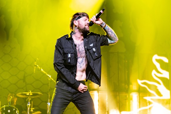 Caleb Shomo performing last year. 