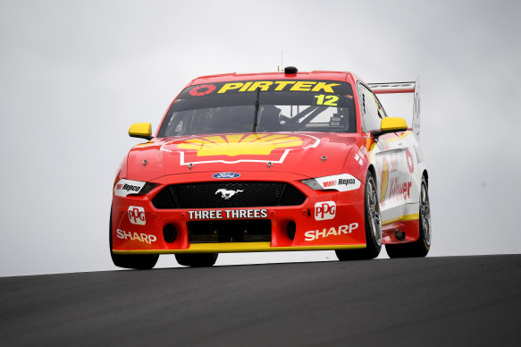 Fabian Coulthard in his Shell V-Power Racing Team Ford at Bathurst.