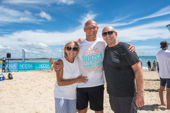 With his parents, Ewa and Wojtek.