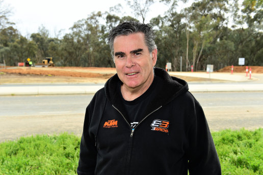 Lee Kavanagh says he and many of his neighbors who live near the Murray River are not insured against flooding in Echuca.