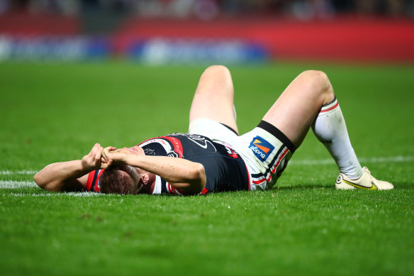 Lindsay Collins after the Dragons loss.