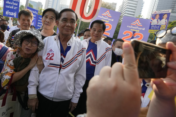 Former army chief and coup leader Prayut Chan-o-cha hopes to remain as prime minister.