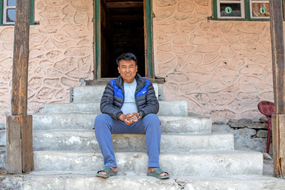 Tsering Lama in Langtang Village.