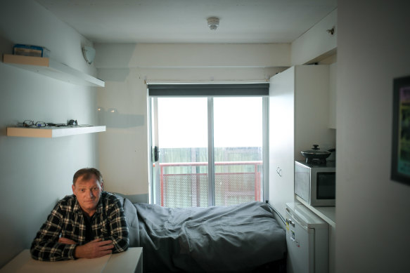 Colin Johnstone, who was formerly homeless, has found permanent accommodation just in time for lockdown 2.0