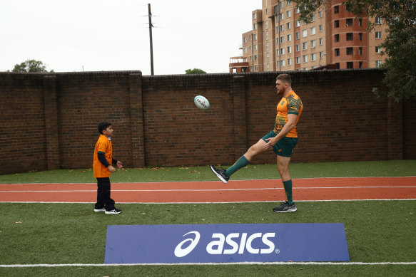 Lachie Swinton and a training partner from St Johns Primary.