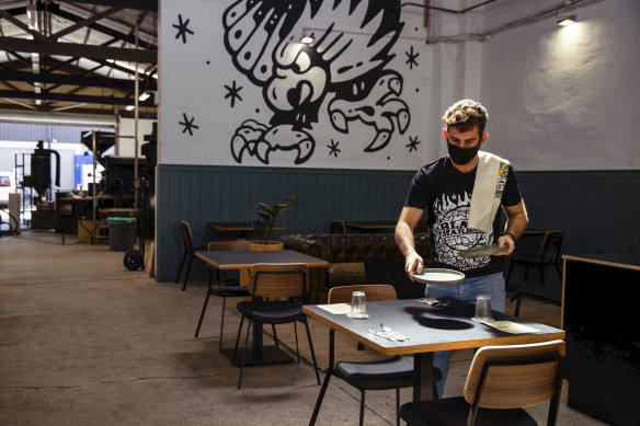 Angus Nicol says he cannot wait to finally fully open his new coffee venue in Marrickville on October 11. 
