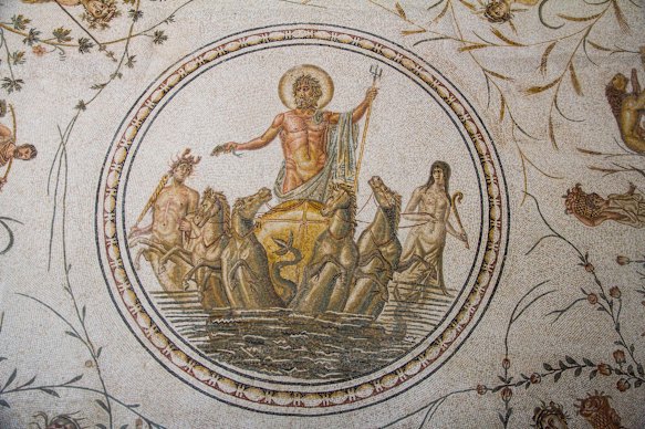 Roman mosaics at the Bardo National Museum.