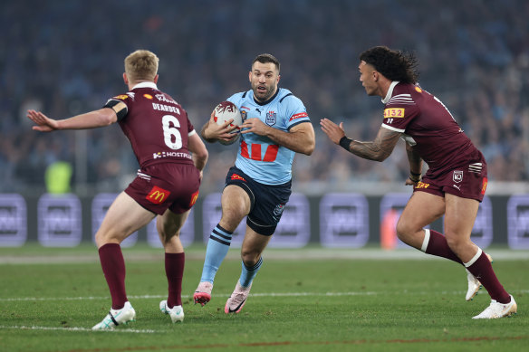 It was a long night for James Tedesco at Accor Stadium.