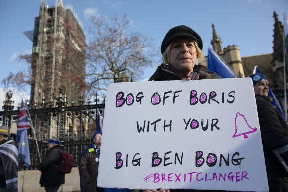 Emotions are still running high over Brexit. Brexiters want Big Ben to chime; others don't.