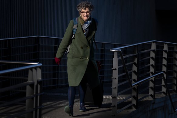Prosecutor Nanette Rogers, SC, arriving at court last Wednesday.