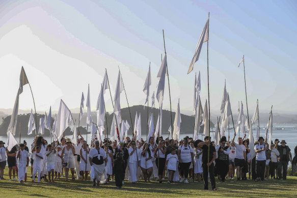 Maori have been staging a number of protests over the government’s plans for what they see as a watering down of Maori rights.