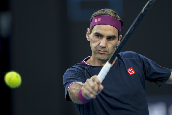 Roger Federer at last year’s Australian Open.