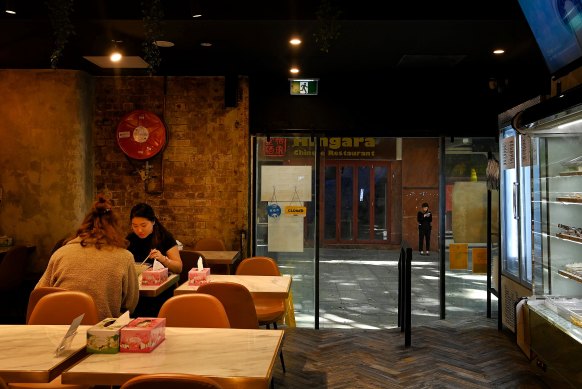 Diners inside Chungking restaurant on Dixon Street mall in Sydney’s Chinatown.