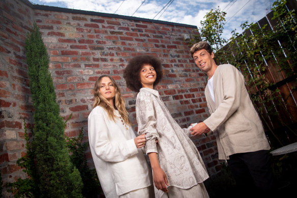 COMMAS designers Emma and Richard Jarman (with model, centre) won the 2021 National Designer Award.