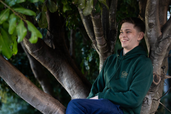 Finn dropped out of school at 15 and wound up homeless at 19, but he has now turned his life around.