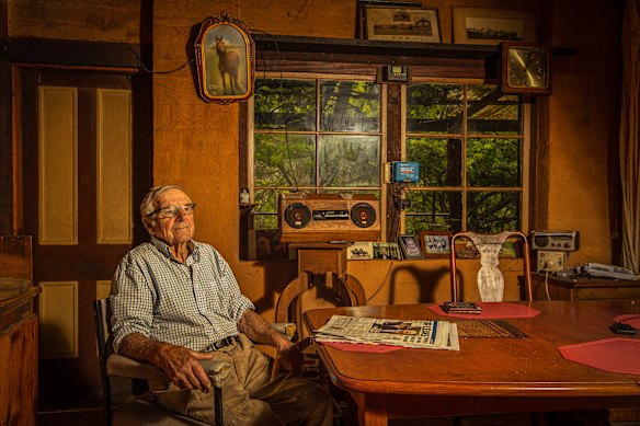 Horseman Keith Bradshaw in his McKillops Bridge home. 
