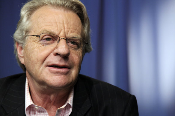 Jerry Springer in New York in 2010. He has died at the age of 79.
