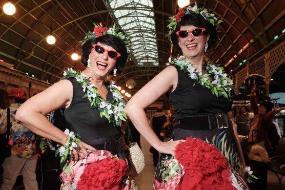 Friends Gail Goulding and Deborah Petreski have attended the festival several times before. 