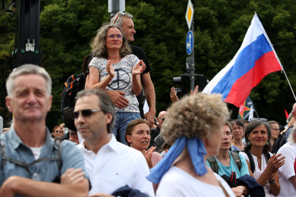 Russia has garnered support from right-wing supporters in Germany.
