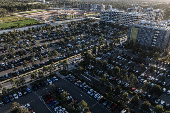Carparking demand at Tallawong station car park is growing at a rate of 50 per cent a year, the review found.