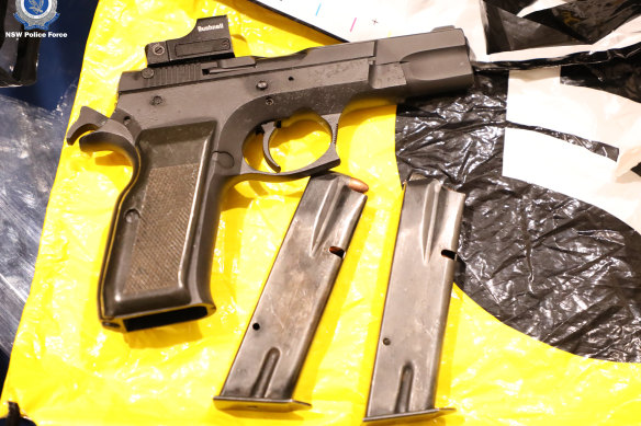 Police seized weapons and drugs from a Macquarie Park home.