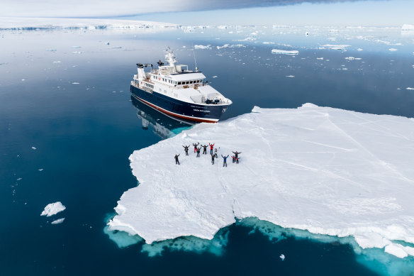 The Hanse Explorer mostly caters for small groups of the rich and famous.