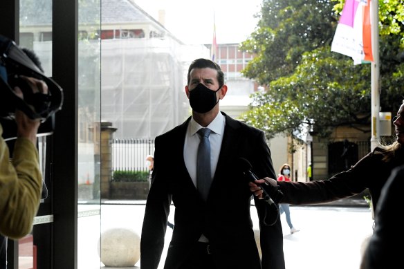 Ben Roberts-Smith arrives at the Federal Court in Sydney on Thursday, February 3.