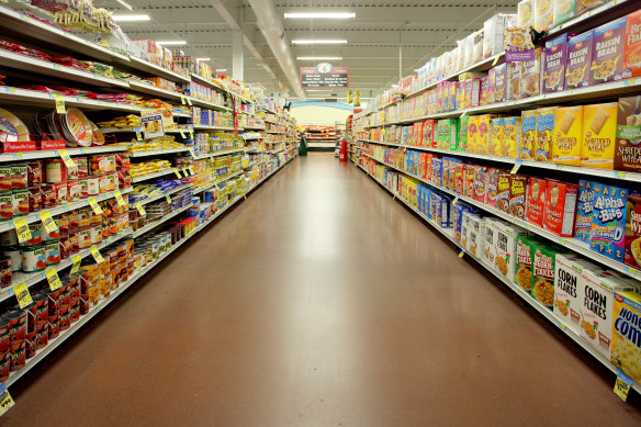 Sales are deliberately stuck on the end of aisles as shoppers don’t all go up and down each aisle. 