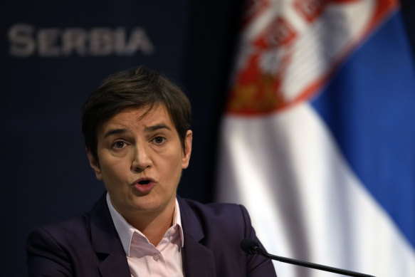 “We are listening to our people and it is our job to protect their interests even when we think differently,” Serbian PM Ana Brnabic says.
