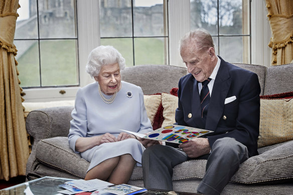 Queen Elizabeth II and the Duke of Edinburgh at Windsor Castle in November. A new poll has found support for the idea of Australia becoming a republic has slipped.
