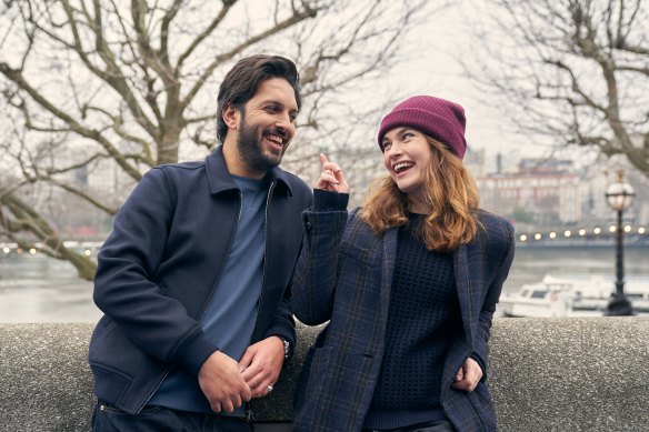 Shazad Latif and Lily James play lifelong neighbours looking for romance in What’s Love Got to Do with It?