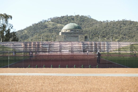 Construction work has begun at the Australian War Memorial.