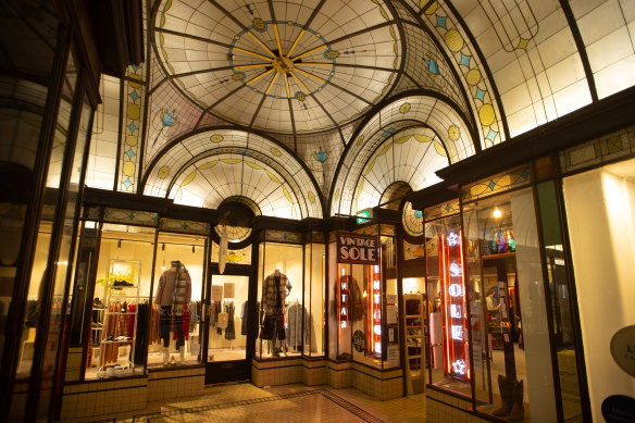 Cathedral Arcade inside the Nicholas Building.