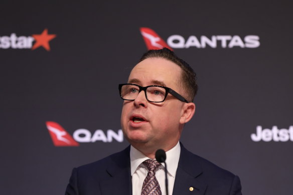 Qantas Group Chief Executive Officer Alan Joyce