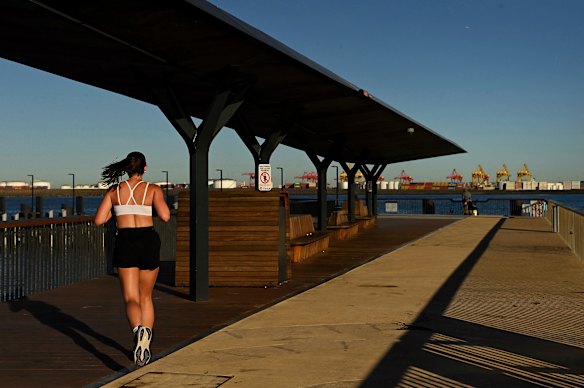 The new ferry wharf at La Perouse opened early last year. 