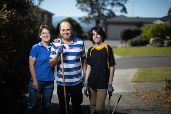 Jane, Dennis and Liam Sultana.