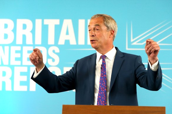 Reform UK leader Nigel Farage launches his party’s policy platform in Wales.