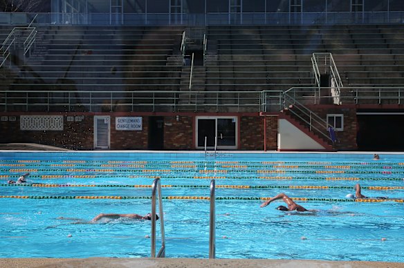 The old pool in 2019, before it closed for the upgrade in 2021.