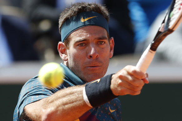 Juan Martin del Potro at the French Open in May. 