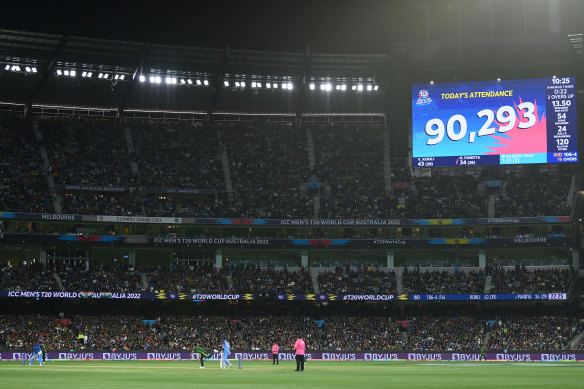 Huge crowds turned up to the T20 World Cup, resulting in an unexpectedly large windfall.