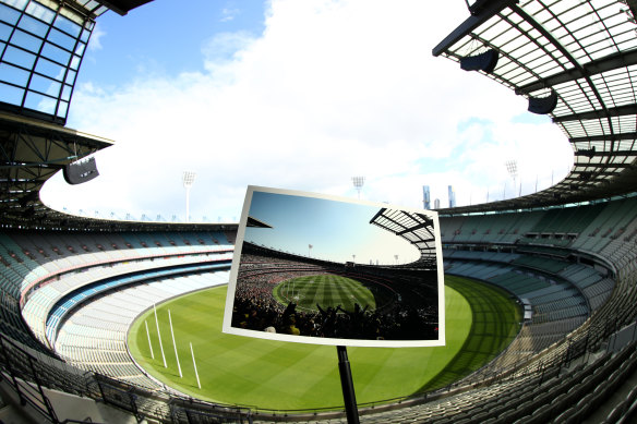 The AFL will be guided by government policy when fans are allowed back in stands.