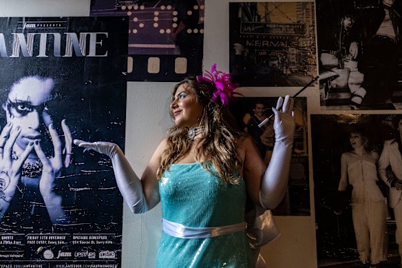 Jasmine Jev from the Itty Bitty Titty Committee ahead of Saturday’s parade.