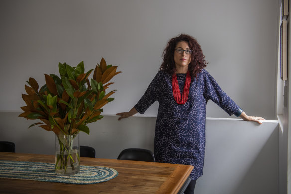 Rebecca Huntley at her Lilyfield home. 