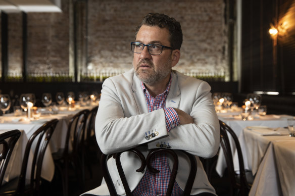 Nino Zoccali, pictured in his flagship restaurant Pendolino in the Strand Arcade.